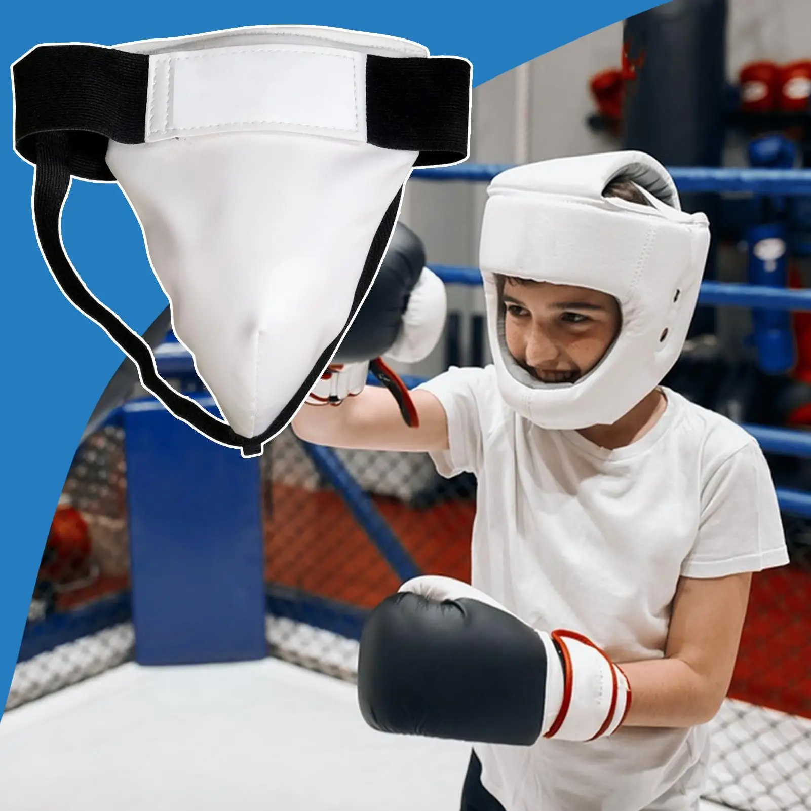 

Athletic Protective Cup Elastic & Breathable Groin Guard Sports Supporter For Sparring Men Kids, Boxing, Martial Arts, Baseball