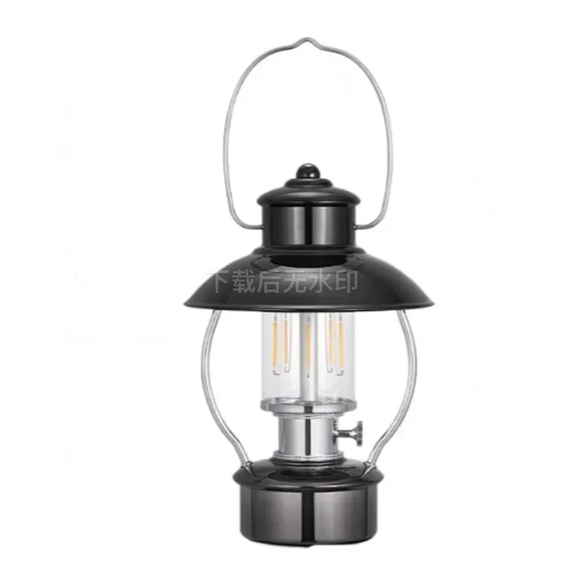 

Retro Rechargeable Camping Tent Lamp, Waterproof Portable Outdoor Atmosphere LightLongEnduranceHikingEmergencyDecorative Lantern