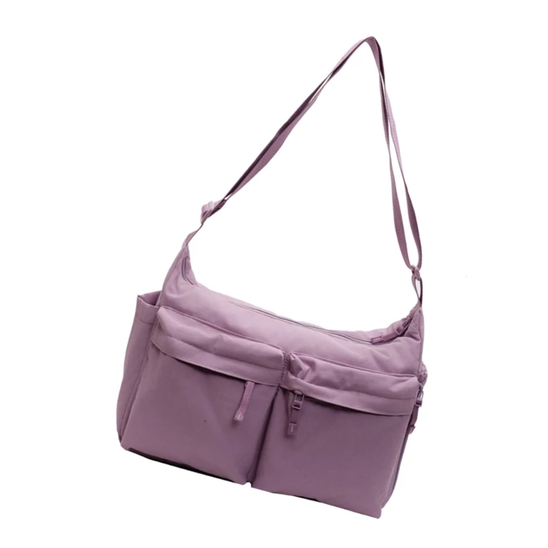 Stylish Crossbody Bag for Men and Women Large Capacity Nylon Travel Pouches E74B image 2