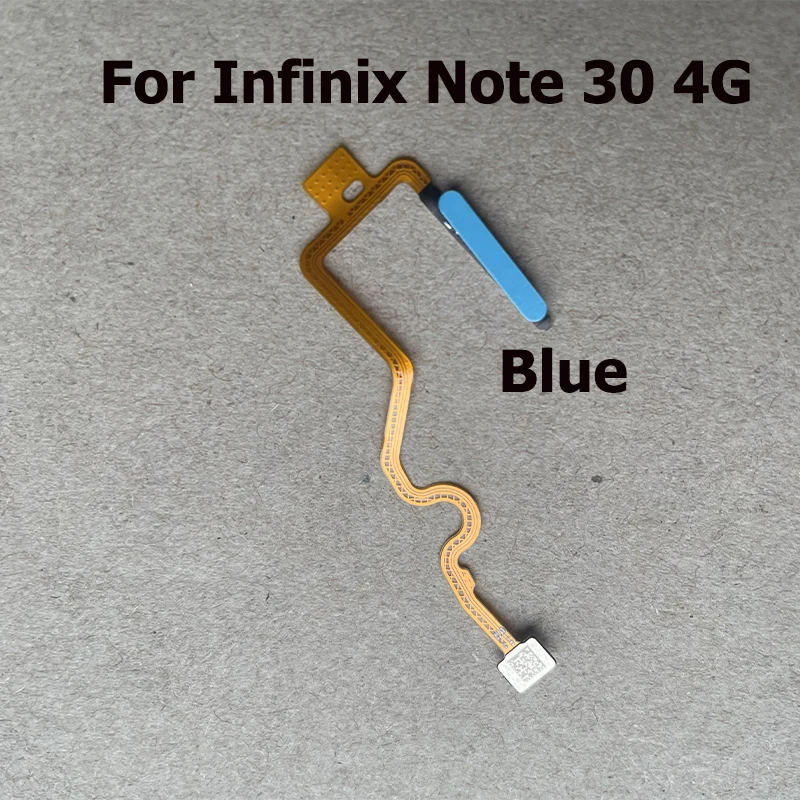For Infinix Note 30 Home Button Menu Fingerprint Sensor Touch ID Scanner Ribbon Connector Flex Cable For Note 30 Pro 4G 5G