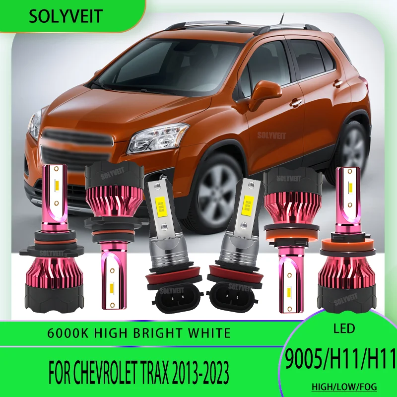

High-Quality Car LED Light Headlamp Foglamp 6000K White 9005 H11 H9 For Chevrolet Trax 2013 2014 2015 2016 2017 2018-2023