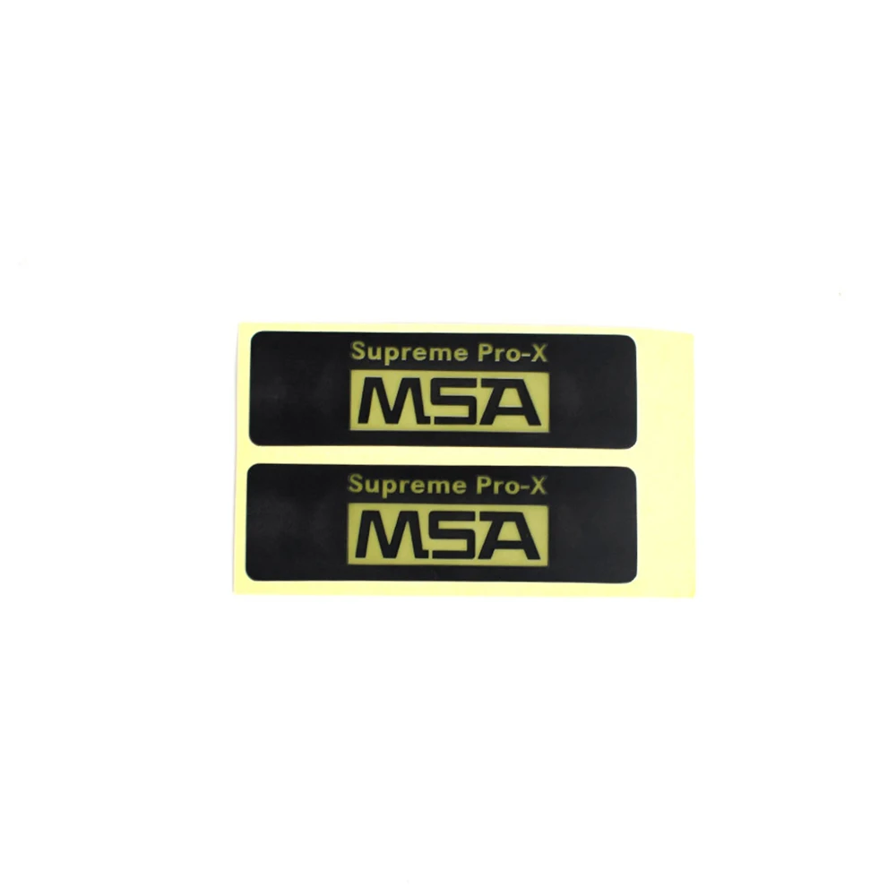 5sets/Pack MSA Sticker 43*13mm for Sordin Tactical Headphone Airsoft Outdoor Hunting Headset MAS Stickers Earphone Accessories