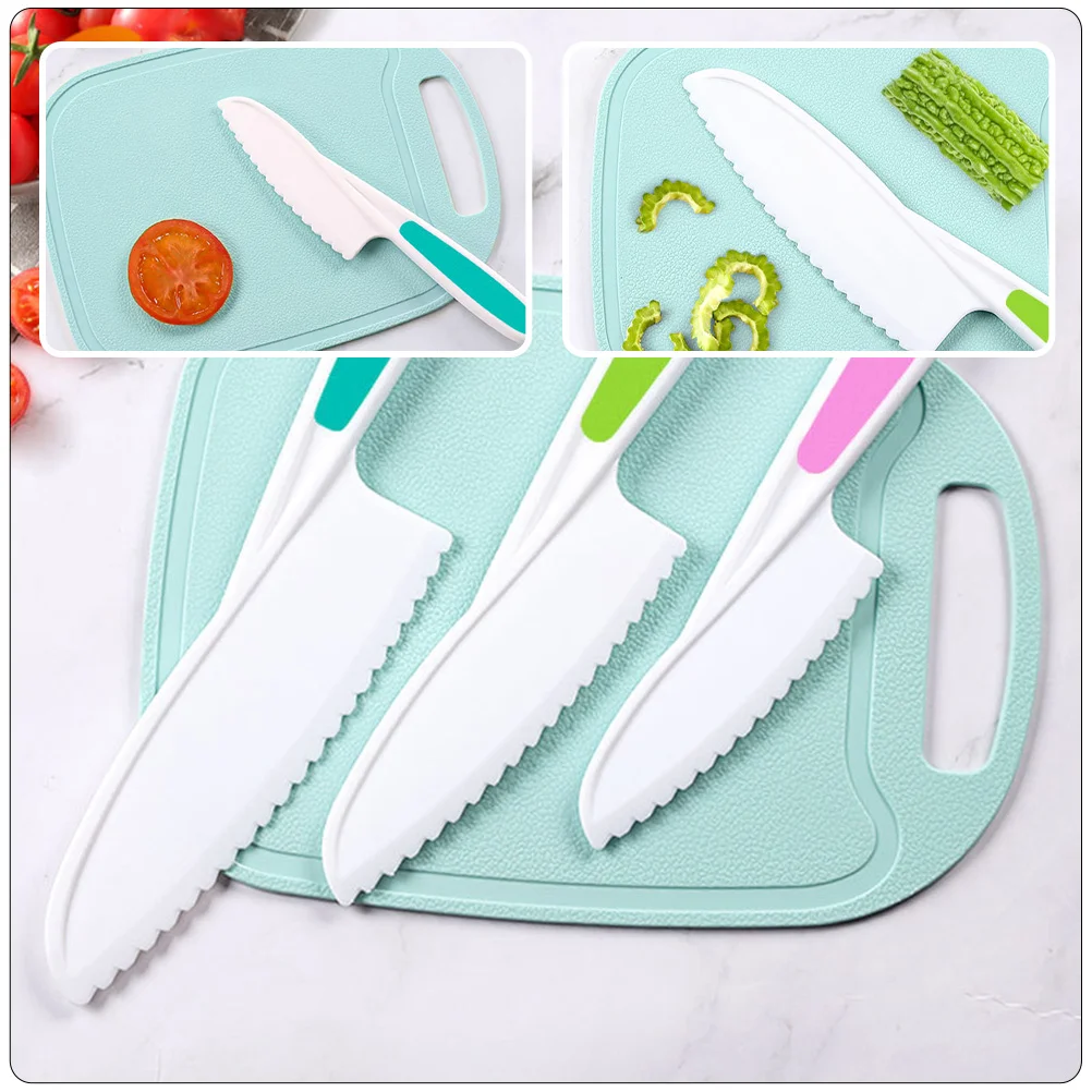 Children's Cutting Board Set Kids Kitchen Playset with Fruits Knife Safe Toy Vegetable Toys for Tools Pp Funny