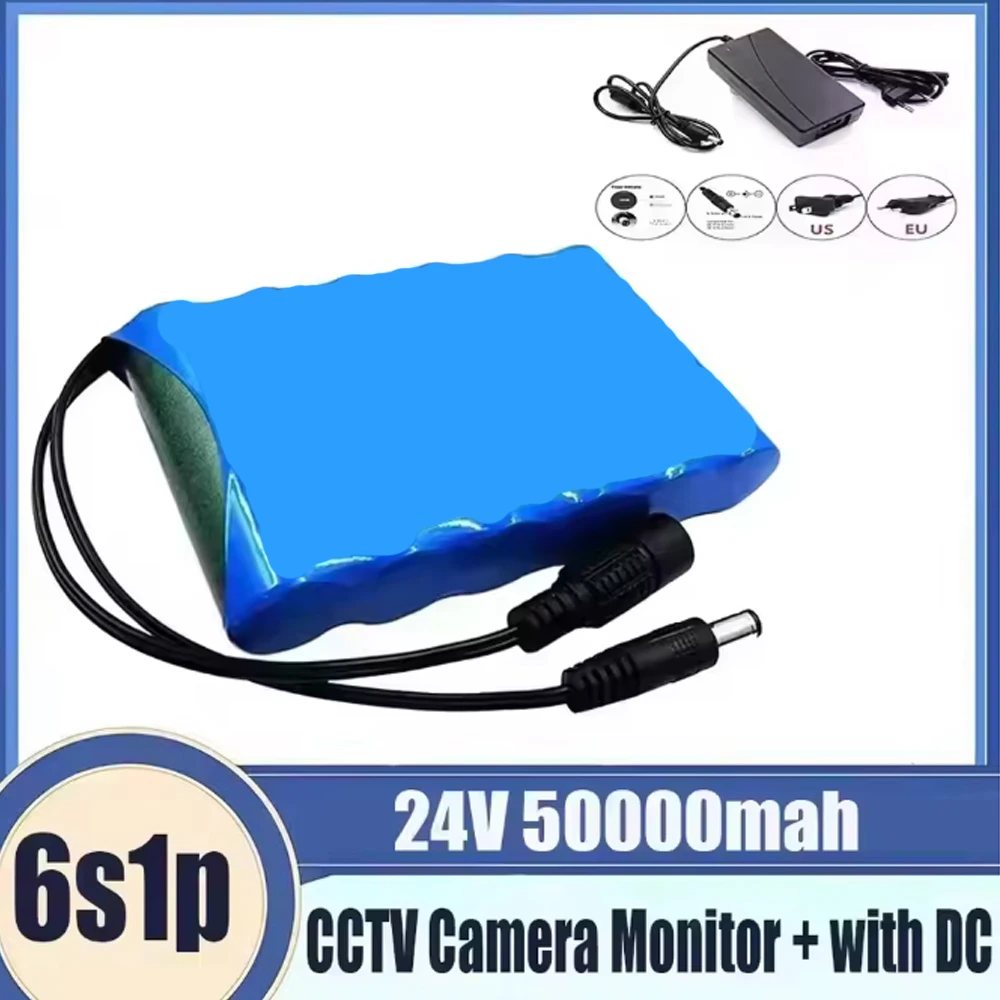 

25.2v 50000mAh 6s1p 18650 rechargeable lithium battery pack, suitable for electric scooter bicycle battery with bms+charger