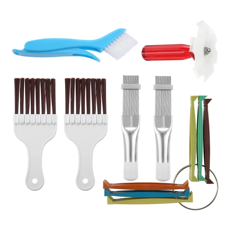 7Pcs Air Conditioner Fin Cleaner Set, Ac Fin Comb Condenser Fin Straightener Brush, Air Conditioner Repair Clean Tool Durable