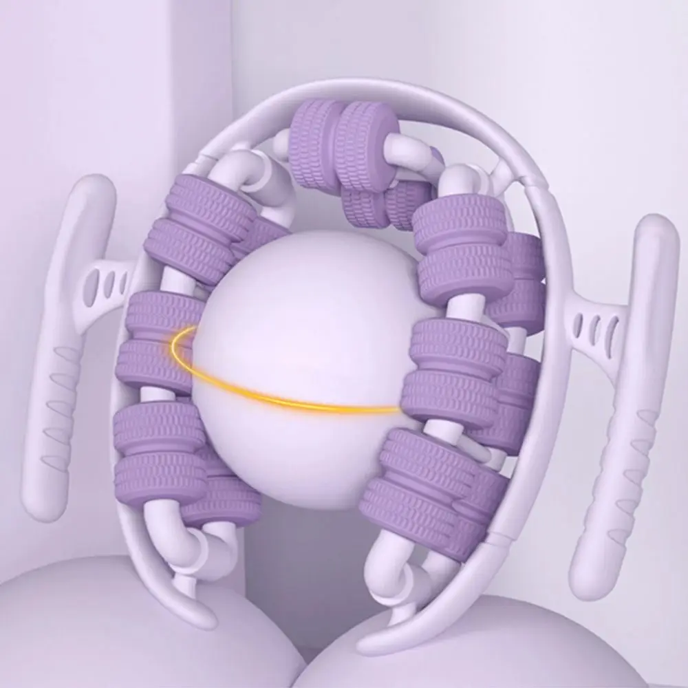 المحمولة الحلقي الساق المشبك مدلك حلقة على شكل خفيفة الوزن دليل العضلات مدلك الأسطوانة 28 عجلة يده التخسيس الأسطوانة أداة