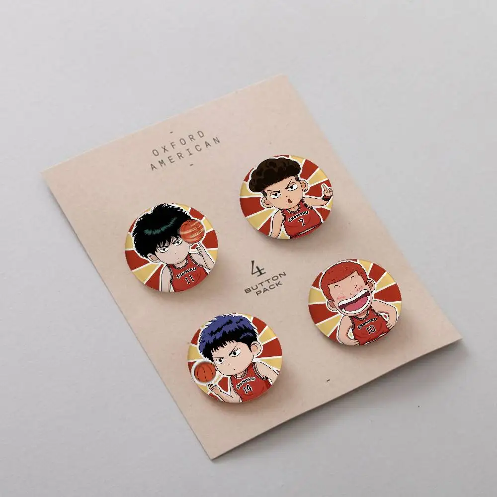 أنيمي سلام دنك شارات صفيح لينة زر دبوس بروش شارة معدنية مخصصة مجوهرات اكسسوارات قبعة حقيبة التلبيب