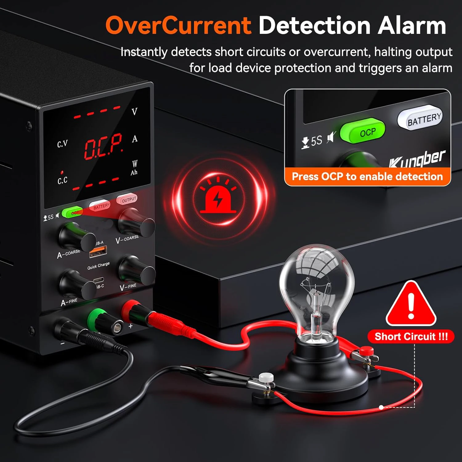 Zasilacz prądu stałego Zmienny 30 V 10 A Regulowany przełączany regulowany zasilacz stołowy DC z inteligentnym trybem ładowania Port USB 18 W