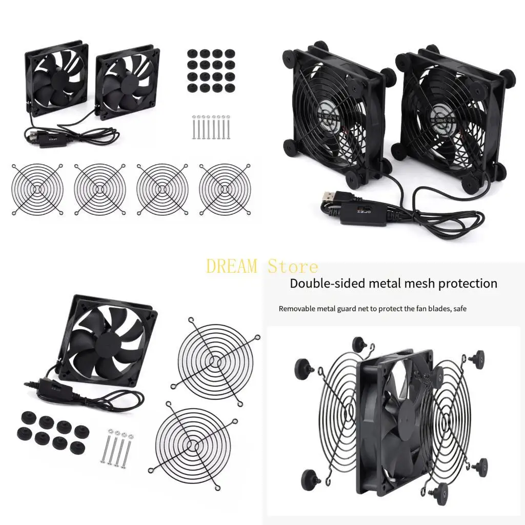 Professional 120mm USB Cooling Fan For Gaming And Networking Equipment best sale