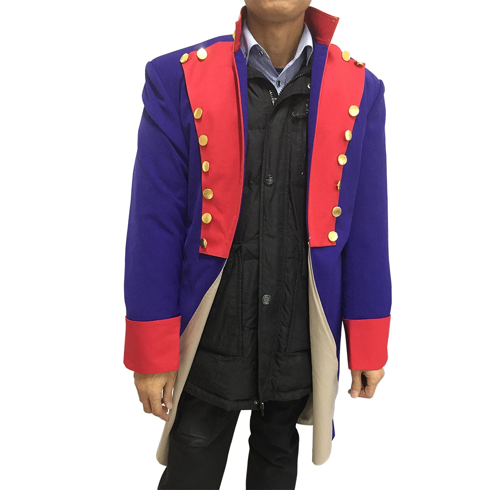 زي من valjcan ، زي للعب الأدوار ، أداء المرحلة ، معطف أزرق للكرنفال والهالوين