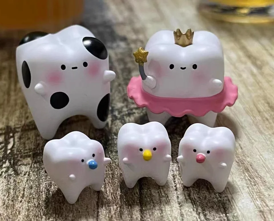 子供のためのブラインド歯の妖精の箱,ミニチュア歯のおもちゃ,カワイイ