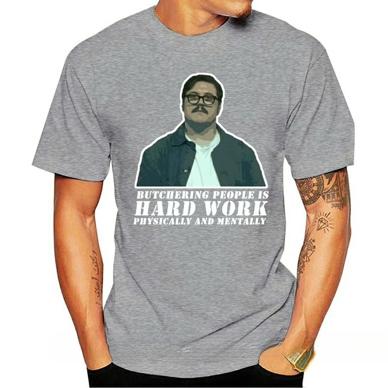 heavyweight Informal New Arrival Mindhunter Ed Kemper Butchering People Is Hard Work Men\'S Size S - 5Xl Big Tall Tee Shirt