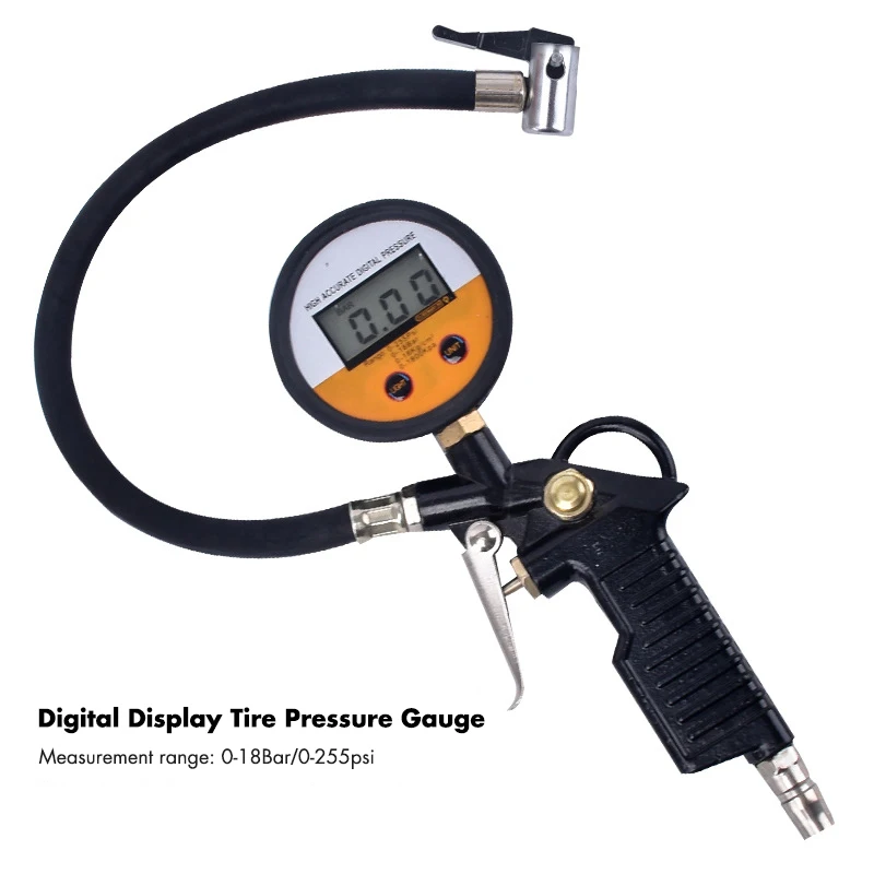 Digital Car US Tire Air Pressure Inflator Gauge Gun For Auto Motorcycle SUV  Air Compressor Inflator Pump Tire Repair check Tool