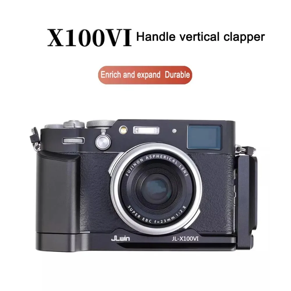 

Metal Hand Grip L Bracket For Fujifilm X100VI Only with Arca Swiss Type Quick Release Plate Battery Compartment Opening