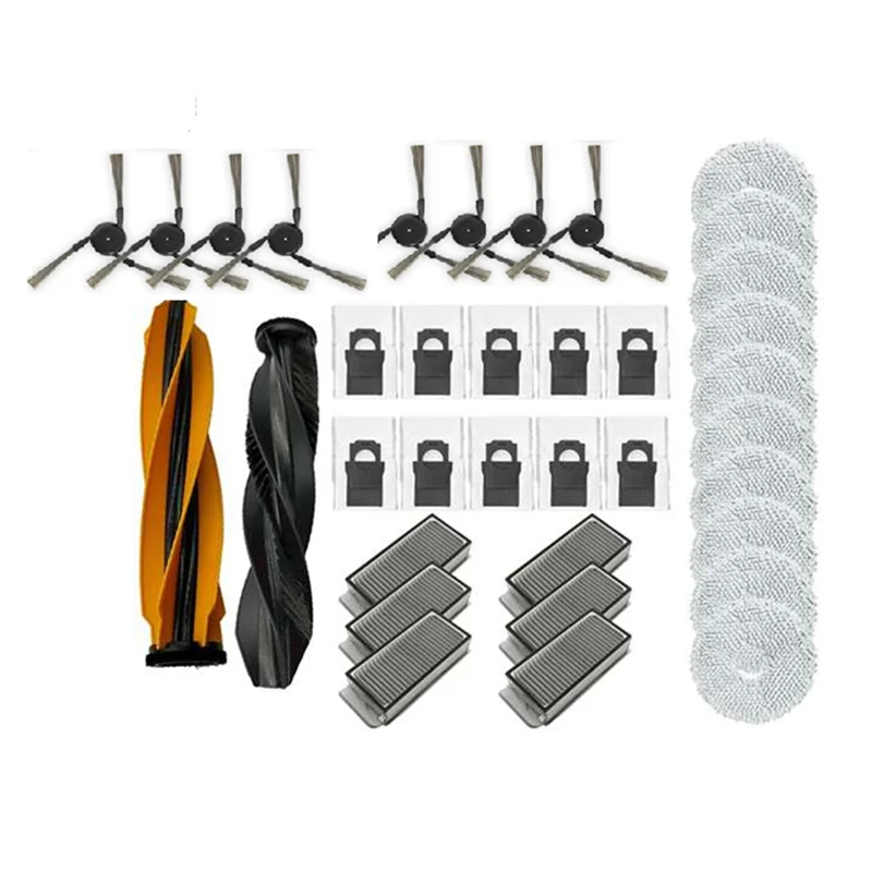 

LLCS-36 Pcs For Dreame X50 Ultra / S40 Enhanced Edition Cleaner Parts Replacement Main Side Brush Filter Rag Dust Bag