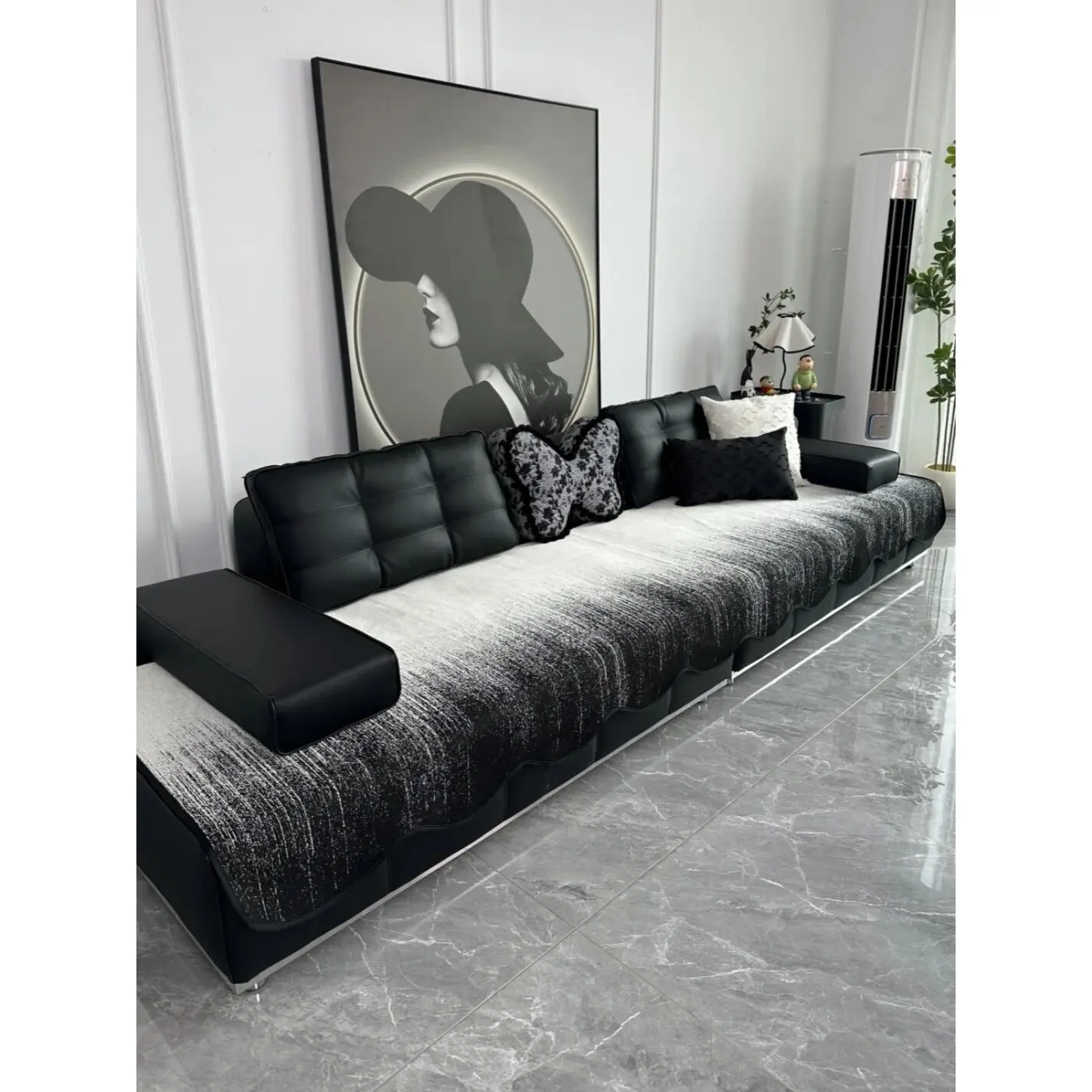 

Современная фиксированная подушка для дивана: зимняя, противоскользящая, класса люкс, с простым дизайном, легкая, для дивана.