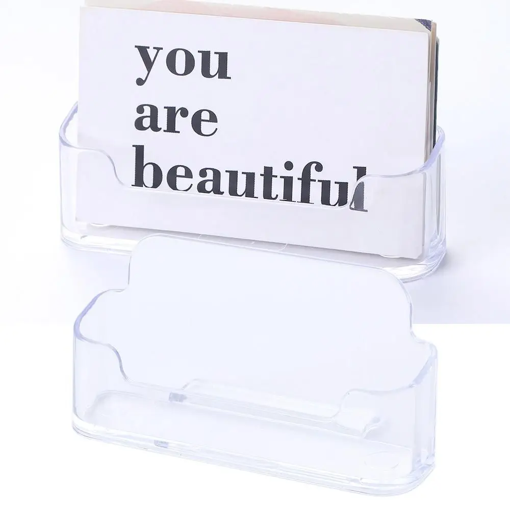 Desk Shelf Box Display shelf Memo Clip Holder Desk Business Holders Card Display Stand Desktop Storage Box Business Card Holder