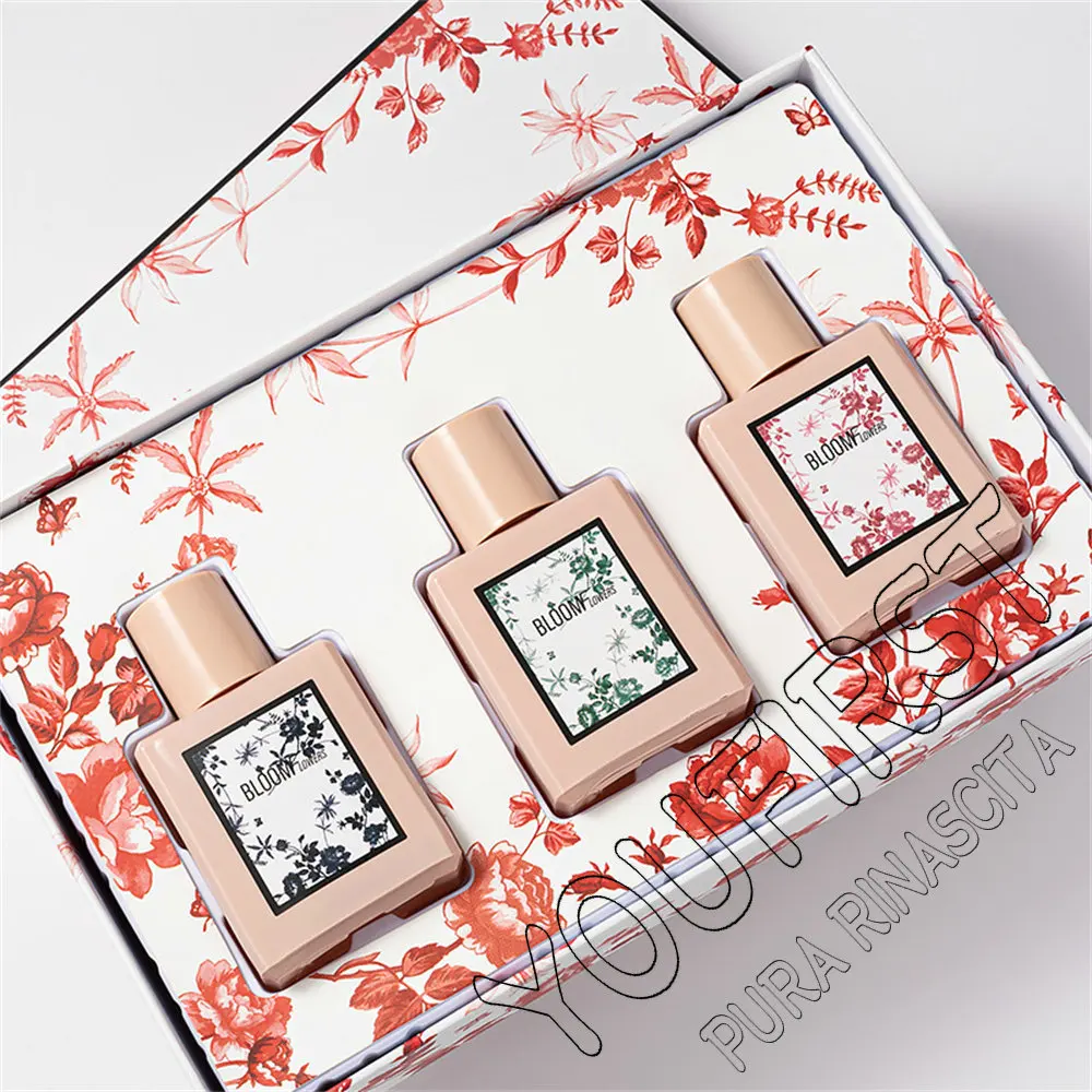 Brand Women Perfume Gift Box 3pcs Set 90ml Lasting Floral Scent Perfumes De Mujer Originales Cologne Fragrance Parfum Pour Femme