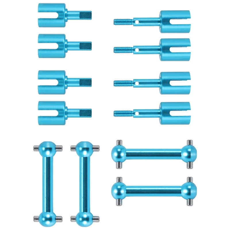 Metal Drive Shaft Dog Bone Diff Cup Joint Set For Tamiya TT01 TT-01 TT01D TT01E TT02 TT-02 1/10 RC Car Upgrade Parts