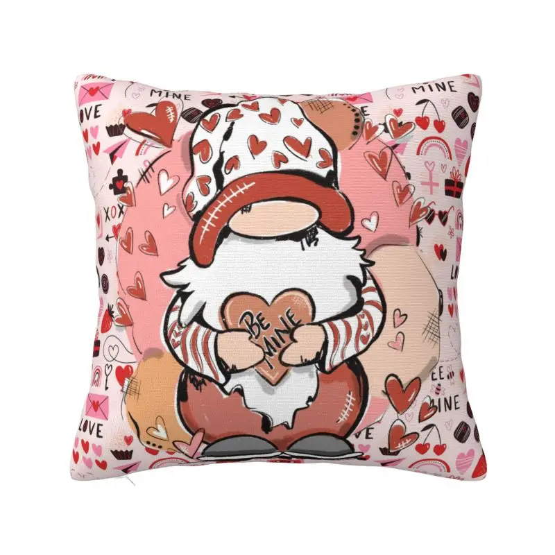 Custom Valentine's Day Square Pillow Case Decoration Cushion Cover Throw Pillow for Car Double-sided Printing