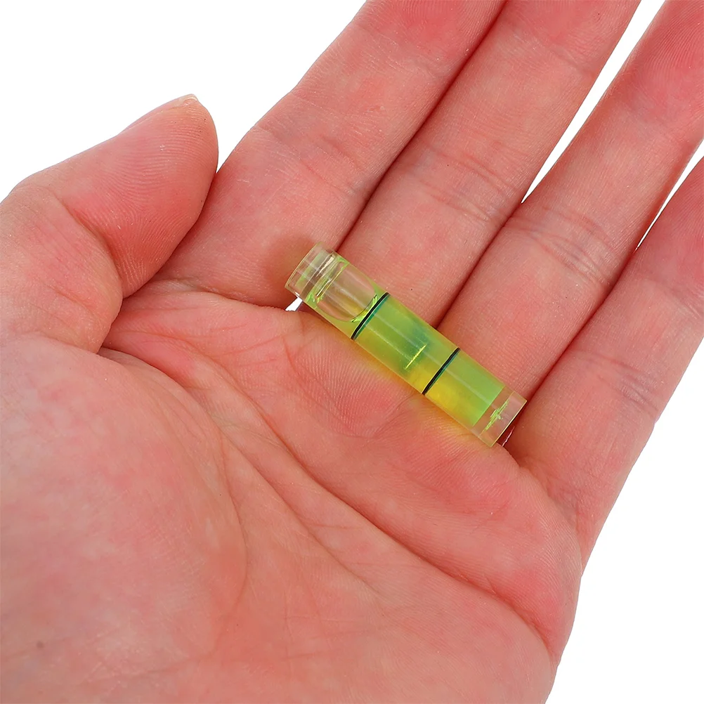 50 Pcs Mini Level Spirit Small Bubble Precision Vial Liquid Plastic Leveler Tool Pocket Square