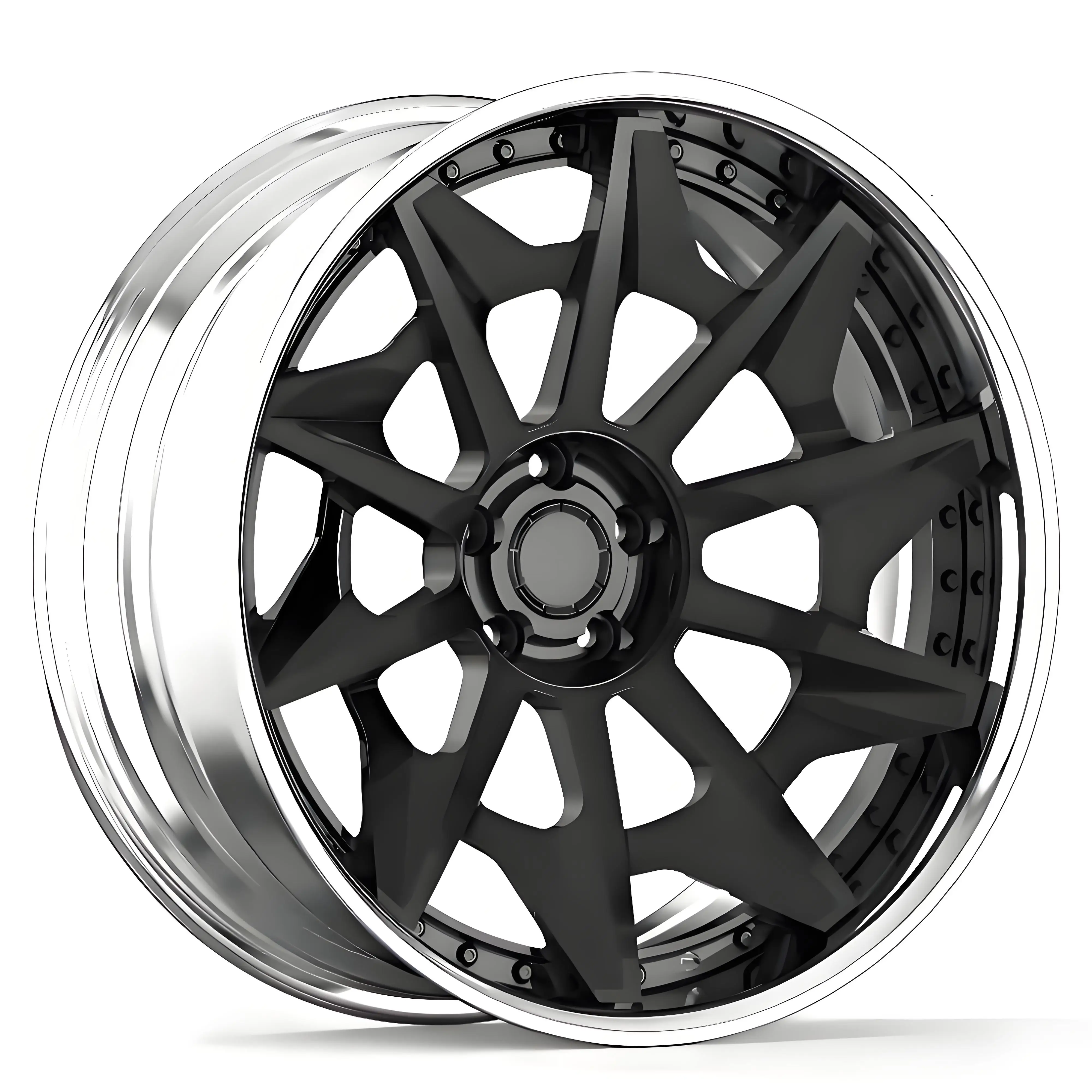 

Custom Forged Concave Wheel Hub Two-Piece Grid Design 5x120/5X165.1/5X114.3