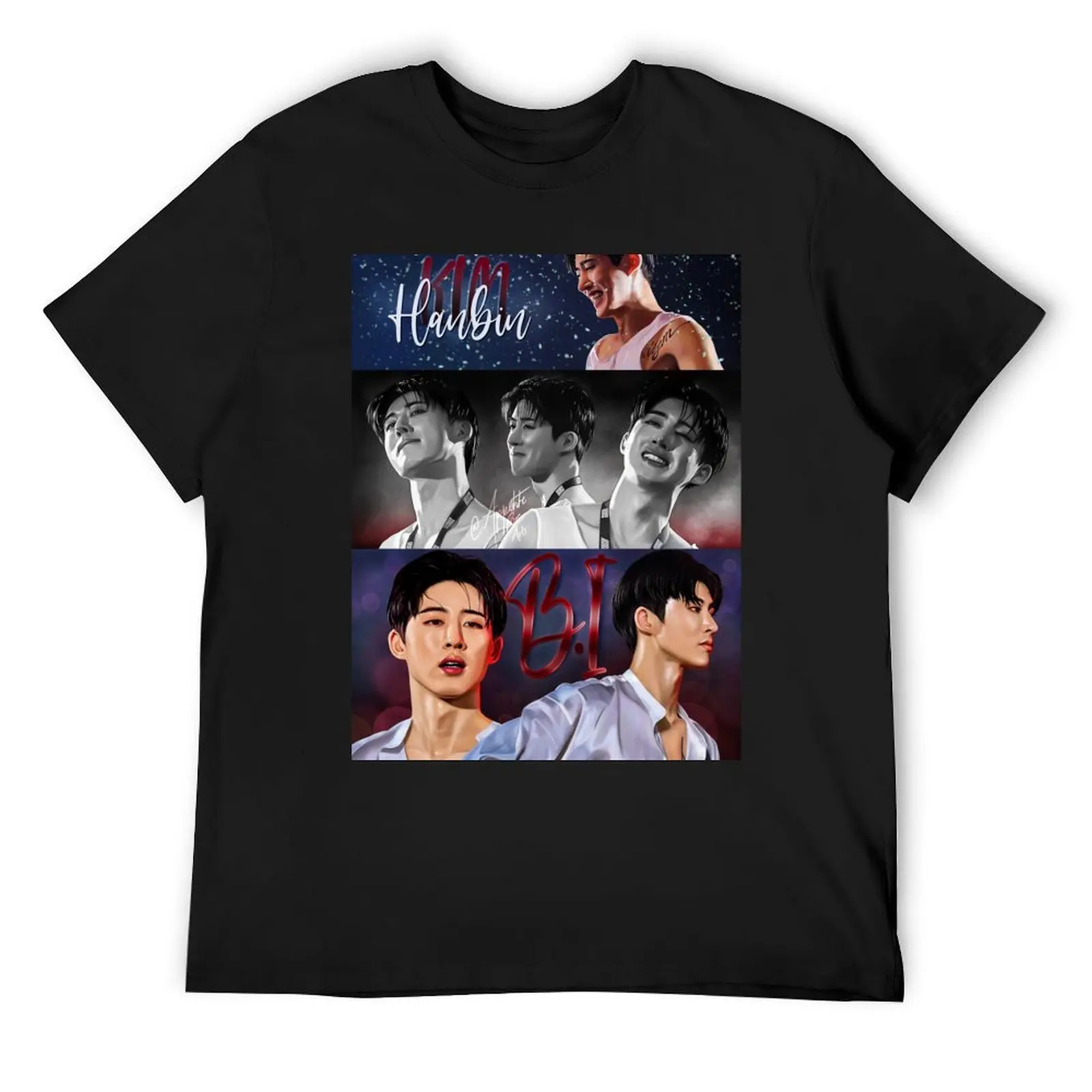 Kim Hanbin / B.I. T-Shirt blue archive shirts graphic tees mens t shirts top quality