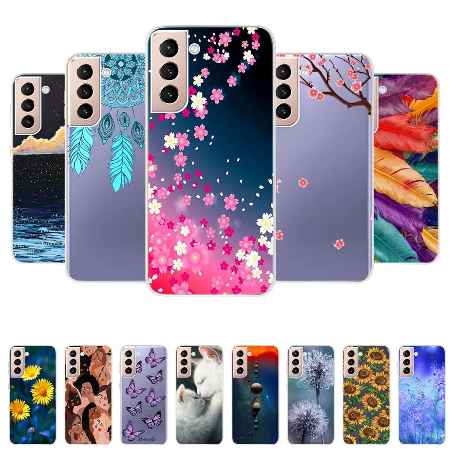 Fashion Printed Case For Samsung Galaxy S21 Soft Silicone TPU Phone Cases Cover For Samsung S21 Plus S21+ S 21 Ultra 5G S21 FE