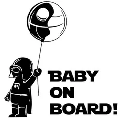 1Pcs Baby Aan Boord Auto Sticker Cool Boy Sticker Creatieve Auto Venster Waterdicht En Zonnebrandcrème Vinyl Sticker, 14Cm * 14Cm