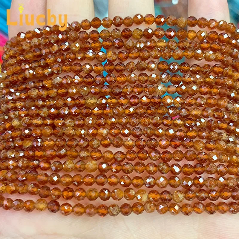 Naturstein, facettiert, traumhafter Achat, Diamant, kleine Perlen, DIY-Accessoires für Damen, Schlüsselanhänger, Bastelarbeiten für die Schmuckherstellung, 15" Strang, 2/3 mm – Detail 5