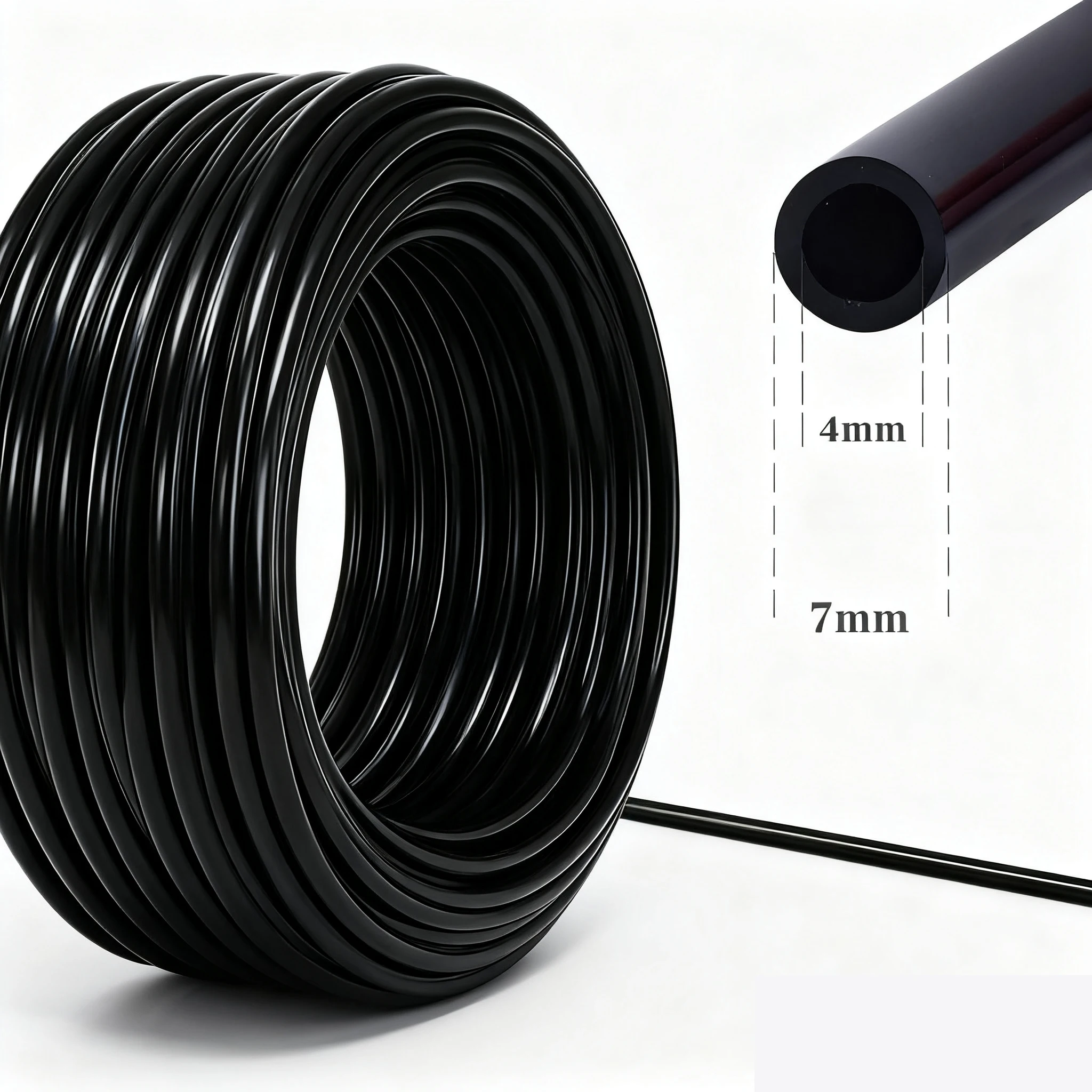 

4x6mm Hose PVC Water Pipe Irrigation Tube Garden Water Drip Hose Irrigation System Watering Systems for Greenhouses Watering ﻿