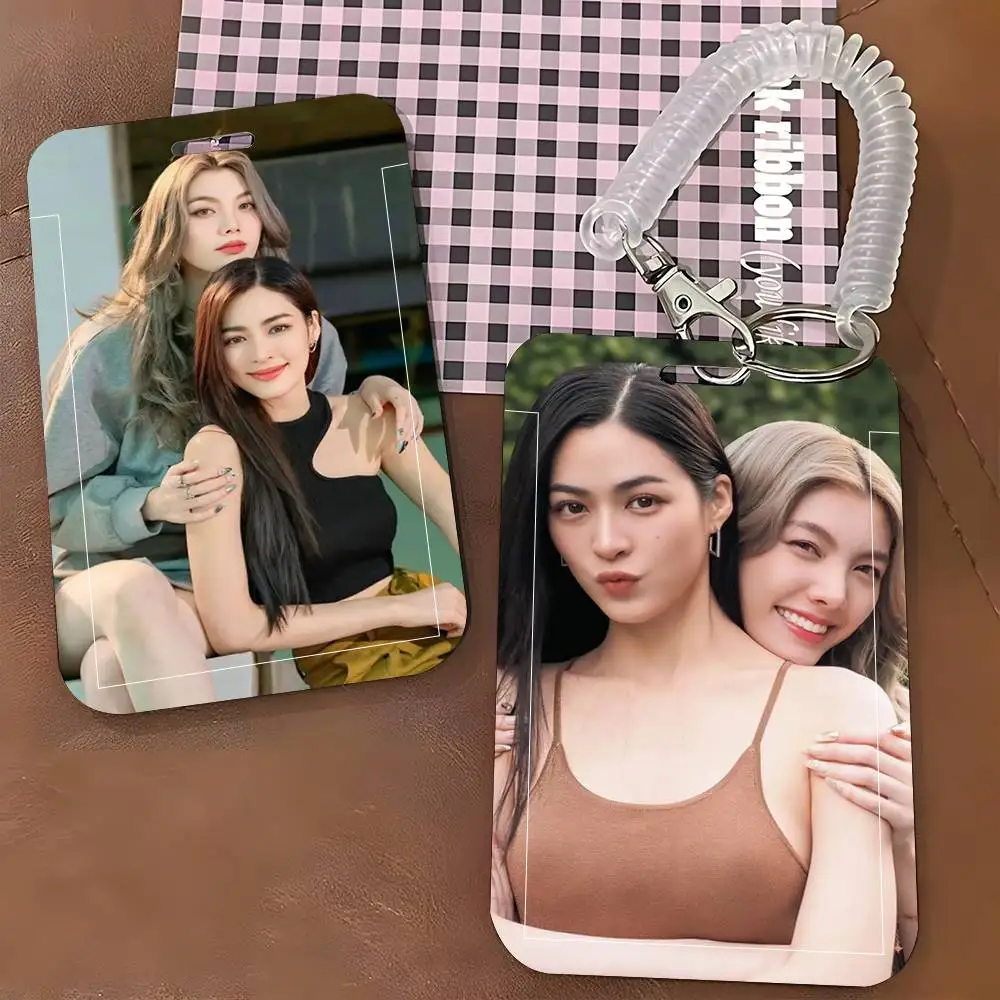 1pc Thailand Lingorm ID Card Sleeve School Card Access ID Card Bus Meal Card Protective Sleeve Easy Push