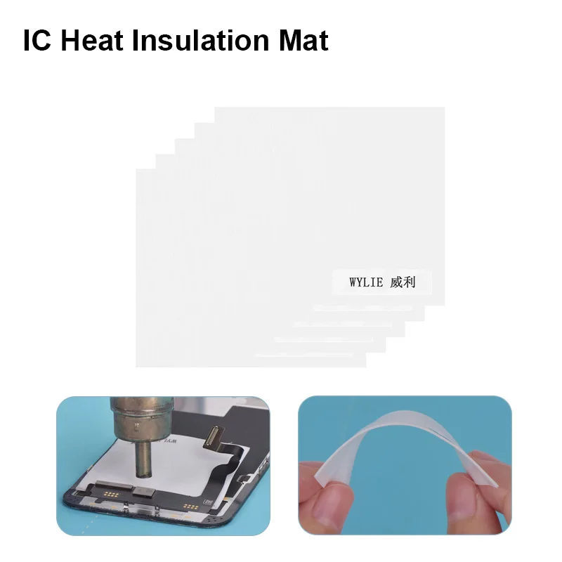 WYLIE 5PCS/Set Insulation Sheet Screen IC Transplantation High Temperature Resistance Thermal Mat Without Damage