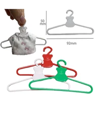 1/6  Mini Cute Hanger Miniature Doll Clothes Hanger Model Dollhouse Accessories Toys Cloakroom decoration Plastic
