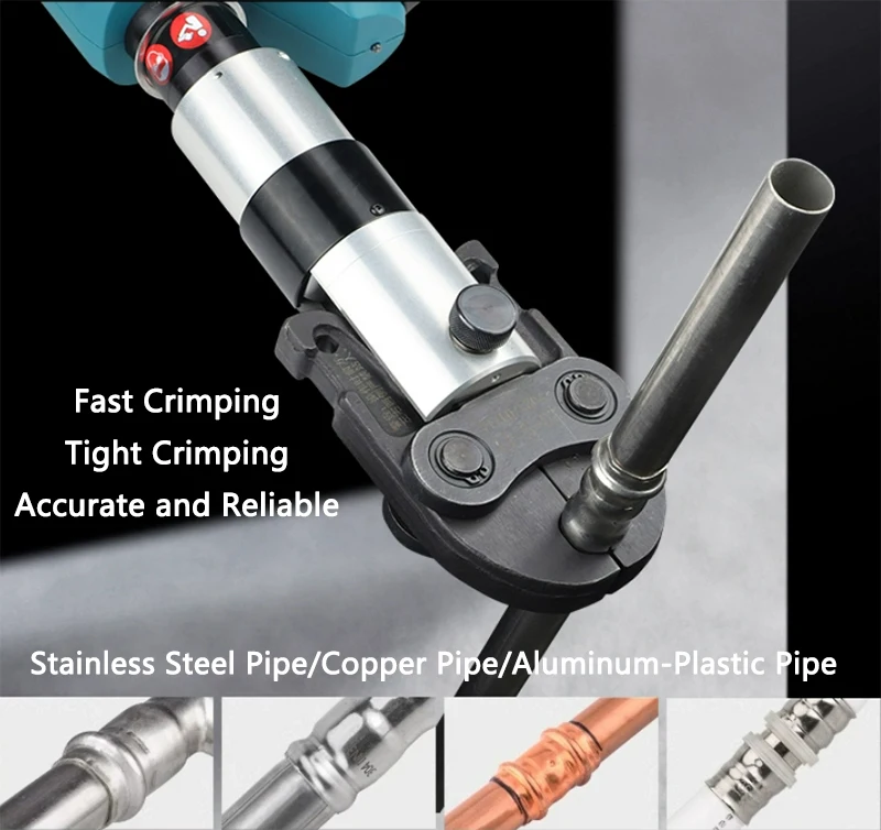 Electric Hydraulic Stainless Steel Pipe Crimping Machine Copper pipe/Aluminum-Plastic Pipe/Stainless Steel Tube Crimping Pliers