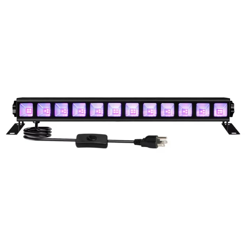 10PCS 36W Light Emitting Diode Wall Wash Light with Plug Switch Party Fluorescent Black Light Bar Fast Delivery