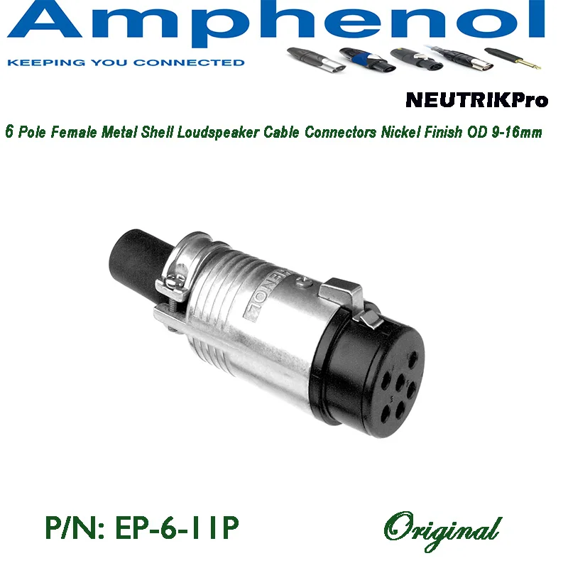 Amphenol Audio 6 pole EP Series standard in high performance loudspeaker connectors EP-6-12 EP-6-14 EP-6-11P EP-6-13P Glair Brog