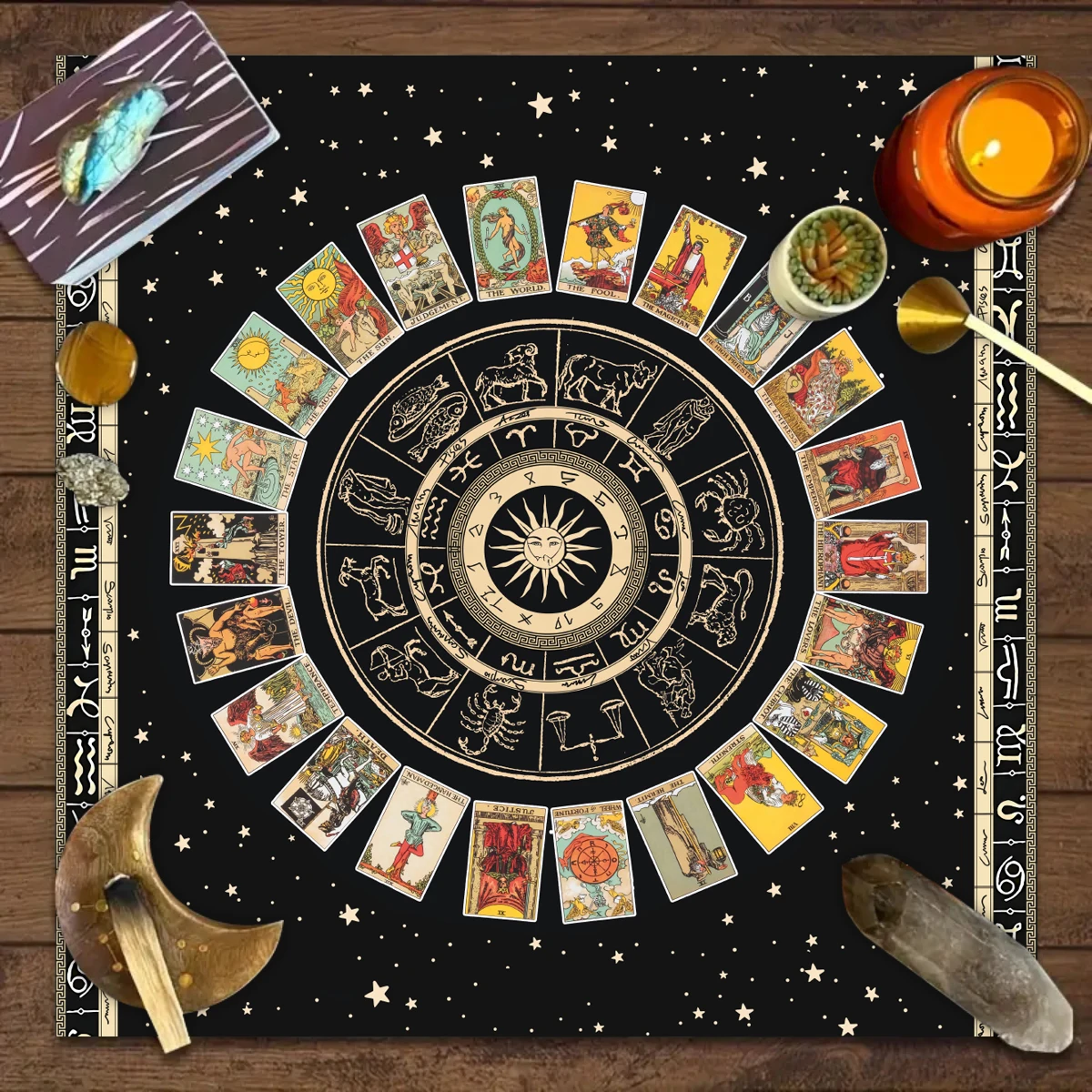 1pc Tarot card tablecloth, moo - Gaming Console Wallpaper review and price
