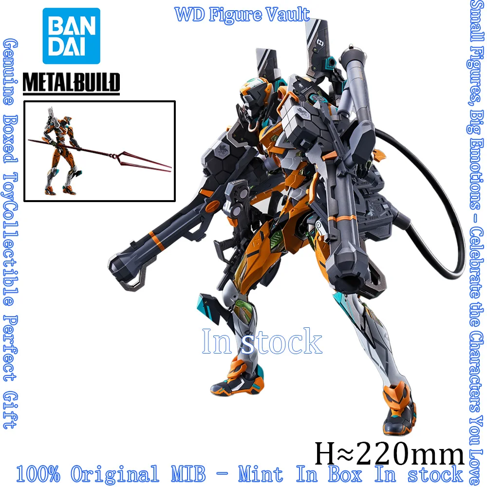 En stock: Figura Bandai METAL BUILD Evangelion Unidad-00/Unidad-00 (Personalizada) 30th con la Lanza de Longinus, Modelo de Anime Original en Caja