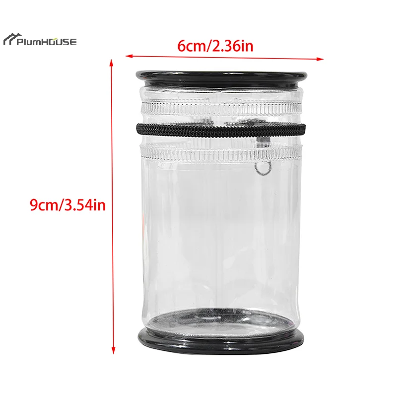 Dustproof Waterproof Toy Storage Pouch Thickened Transparent PVC Doll Mini Storage Bag Clear Wallet Bag Storage Box Pendant