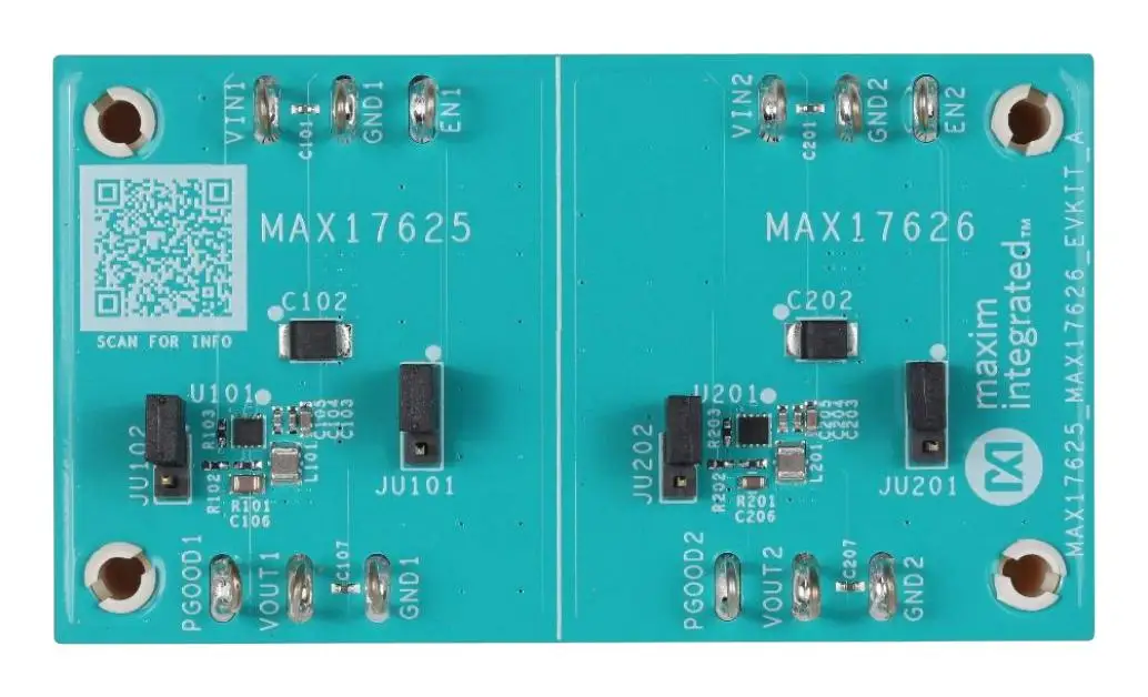 MAXIM INTEGRATED MAX17625EVKIT Evaluation Kit, MAX17625, Synchronous Step Down Converter, Power Management