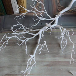 1PCS Artificial Black White Tree Branches Plastic Coral Artificial Flowers for Home Wedding Decorative Dried Tree Branches H90CM