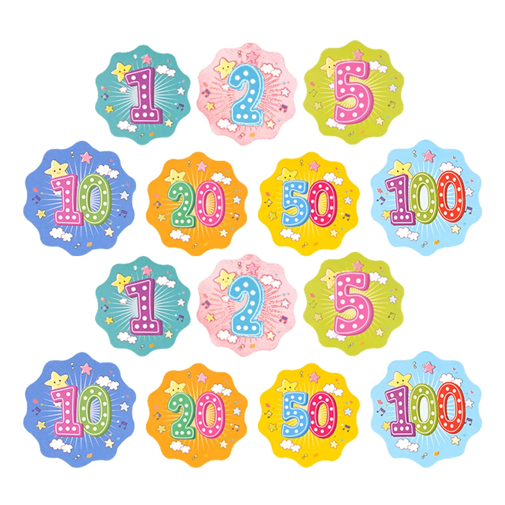 

700pcs Points Reward Cards Kids Incentive Stickers Birthday Badges Classroom Behavior Chart Animal Theme Decorate Child Sticker