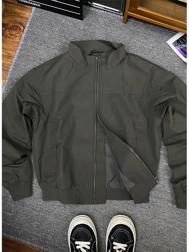 

2025 New American Sle Loose Fit Stand Collar Men's Jaet Flight Coat Workwear Outerwear Trendy Brand Autumn Winter