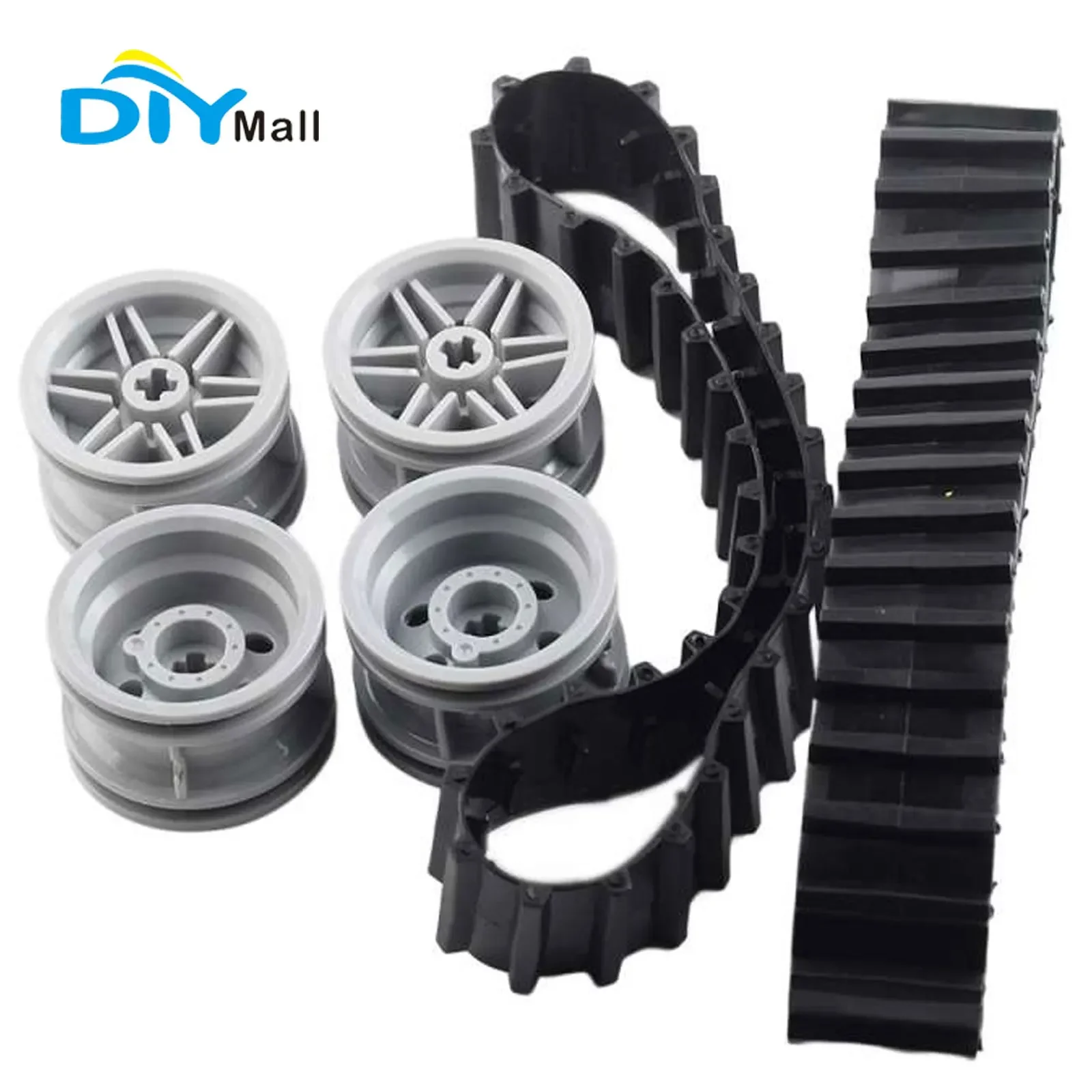 

MOC Large Track Tank Crawler Wheels Tire 53992 13972 56145 Compatible with Building Blocks Truck Vehicle Accessories