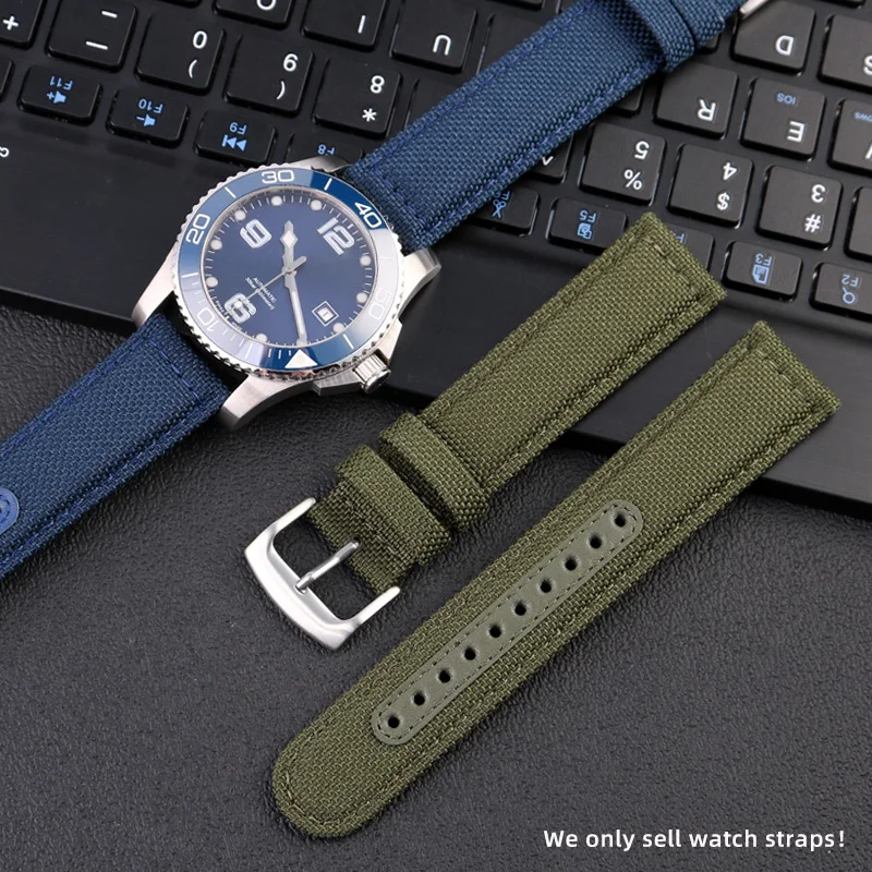 20mm 21mm 22mm High-quality nylon watch strap For Seiko Longines Citizen Waterproof and sweat-resistant universal watch bracelet