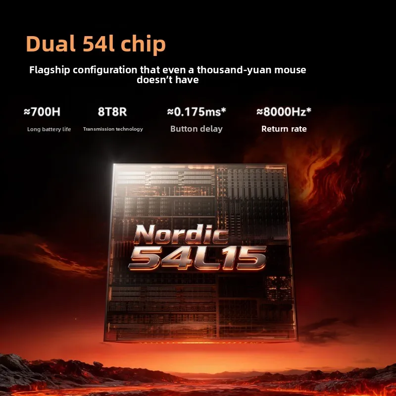 VGN Flying Dragon Y2 Pro Max ماوس لاسلكي Y2 الإصدار الرئيسي PAW3395/3950 Dual 8K Polling Ergonomics Esports Gaming Mouse GIFT #4