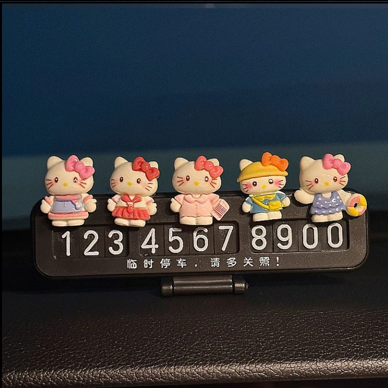 Sanrio Kuromi Anime Figurka Kreskówka Śliczna tabliczka na telefon komórkowy Kreatywna ozdoba na tablicę rejestracyjną Kawaii Prezent