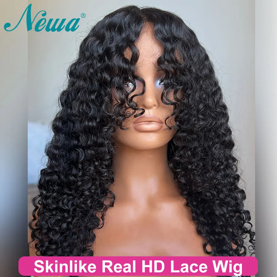 

13x6 HD Lace Frontal Wig Human Hair Invisible HD Lace Wig Pre Plucked Bye Bye Knots 9x6 6x6 HD Lace Closure Wigs Curly Wig Newa