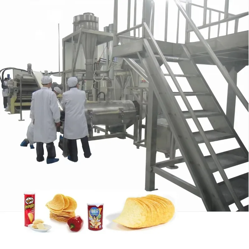 Industrial Compound Crispy Potato Chips Production Line - Fully Automatic Fryer & Dough Mixer Key Machines